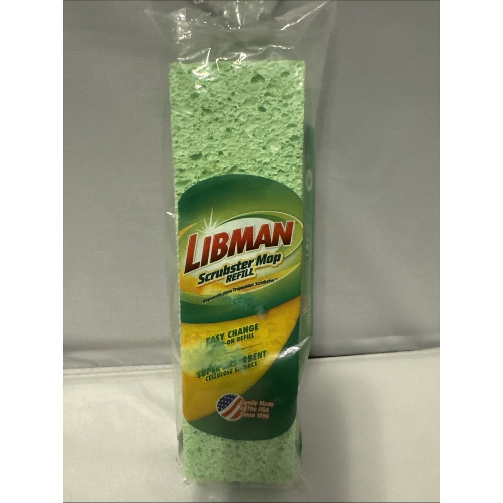 Libman Scrubster Mop Refill Easy Change Snap On Refill #03105 New‎